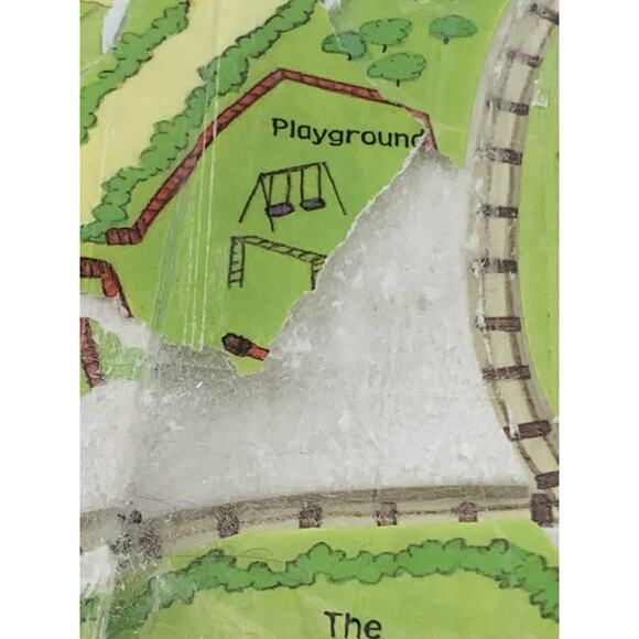 Usborne Farmyard Tales Wind Up Train Book Model Train 3 Tracks PaperPie Flaws - Picture 10 of 12